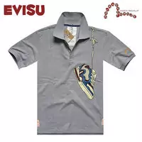 t shirt evisu coton discount hombre 2013 japan style zapatos gris